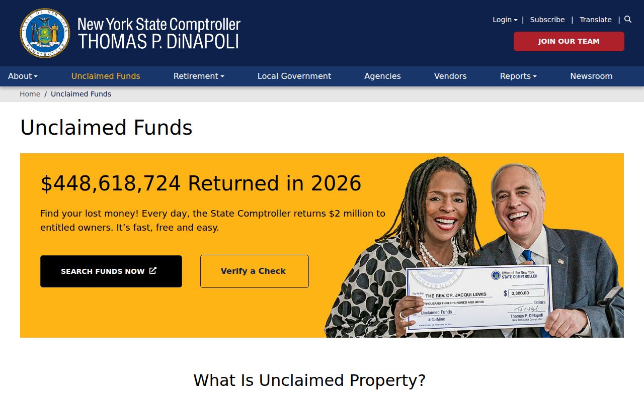 Valley Stream residents directory and New York unclaimed funds search