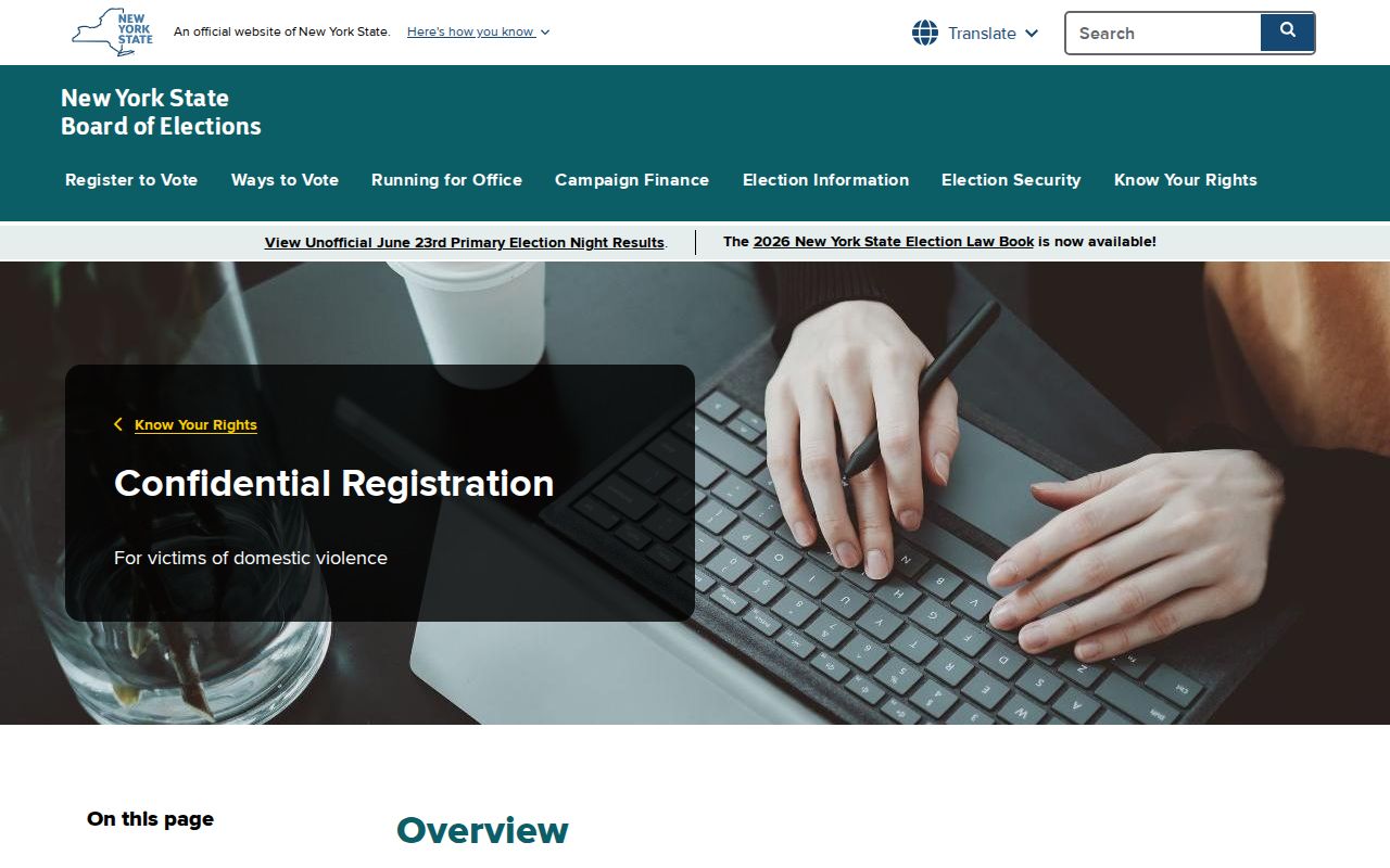Valley Stream neighbors New York confidential voter registration protections